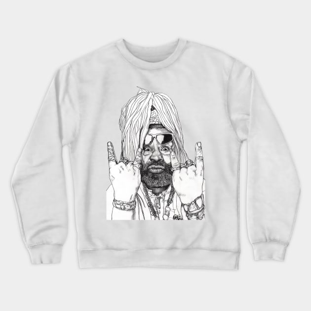 George Clinton Crewneck Sweatshirt by paulnelsonesch